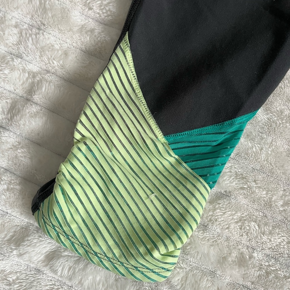 Nike Women’s Grey & Green Dri-Fit Athletic Pants Size M / L Activewear - Picture 4 of 6